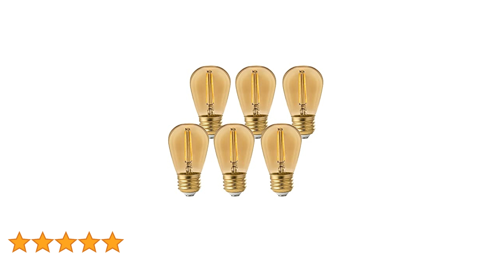 luz Luminus 1.2W [11W Equivalent] LED 90 Lumens S14 Non-Dimmable